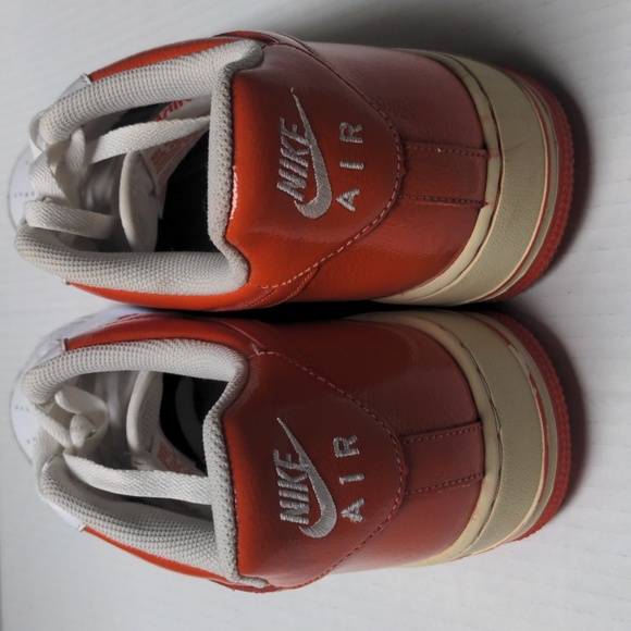 Nike Air Force One Lows White Orange Mens Size 11.5 main image 10